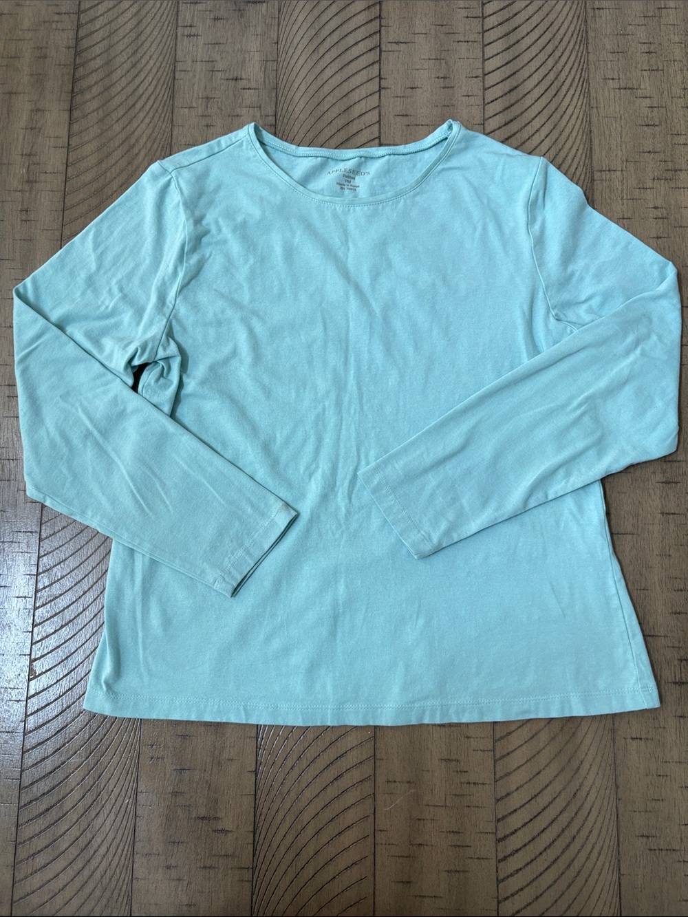Appleseed's Light Aqua Tee